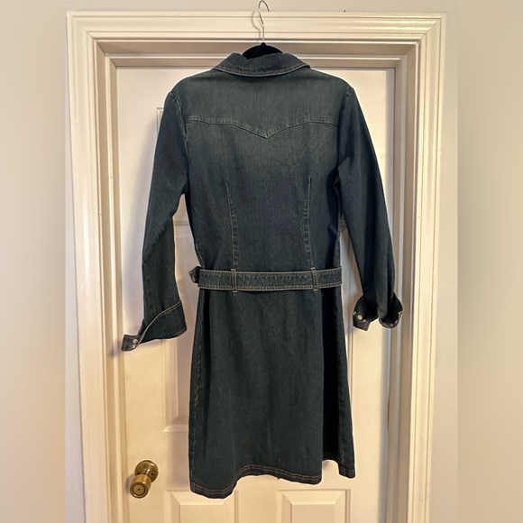 EUC 60’s Style Mod Denim pencil dress - Picture 3 of 6